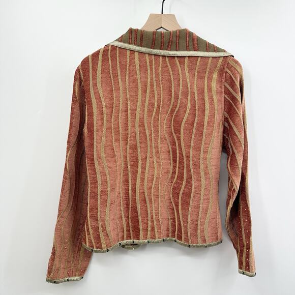 Yak Magik Vintage Open Jacket / Cardigan Beaded Sequin Artsy Size Medium - Picture 2 of 13